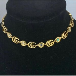 Gucci Aged metal necklace